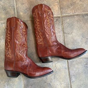 Tony Lama Teju lizard boots size 11.5